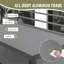 Îlot de cuisine extérieur avec rangement, îlot de cuisine en aluminium avec support de rangement double, centre de bar autoportant avec housse de protection intérieur extérieur