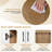 Coffee Bar Cabinet 2-Door Kitchen Storage Cabinet w/ 5-Position Adjustable Shelf