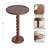 Willoughby Spiraled Mango Wood Round Side Table