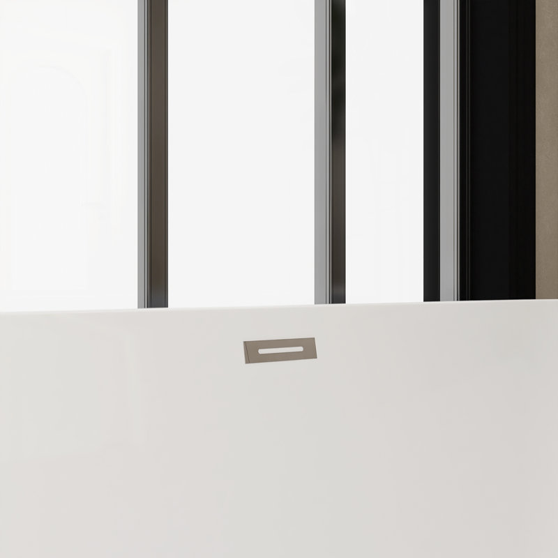 59'' x 28.38'' Freestanding Soaking Acrylic Bathtub