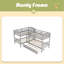 Lit simple en L avec lit gigogne-997796854