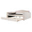 Lit de jour double rembourré avec accoudoirs de rangement, couchette et dernier système audio Bluetooth intégré, molleton Teddy, beige-727002464-727002469