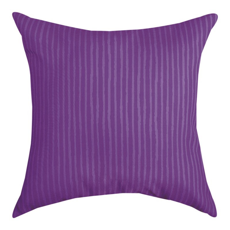 Coussin manuel d'extérieur mauve 18 x 18 pouces
