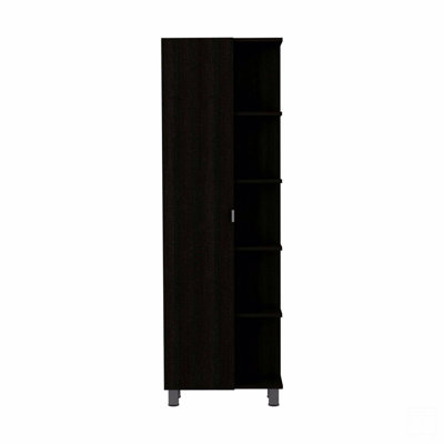 Armoire haute à 5 tablettes