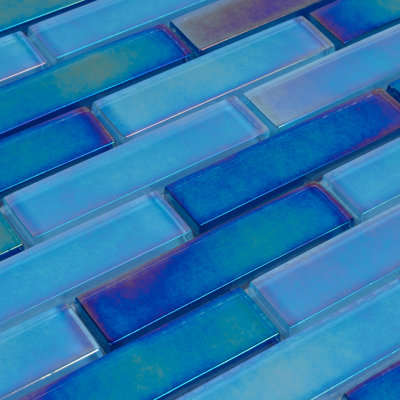 Reflections 1" x 4" Glass Linear Mosaic Tile