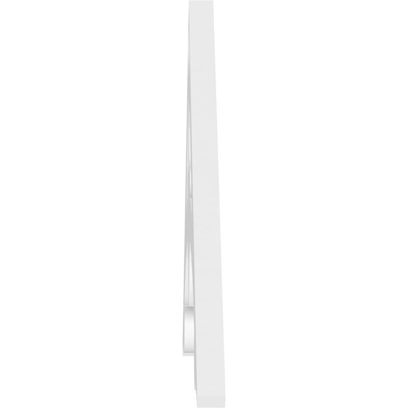 Pignon en PVC de qualité architecturale Sellek, H 15 po x l 72 po x P 1 po, 5 / 12
