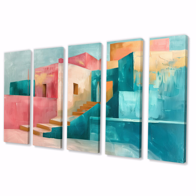 Yohann - Ensemble d'art mural sur toile City Buildings, H 28 po x l 60 po