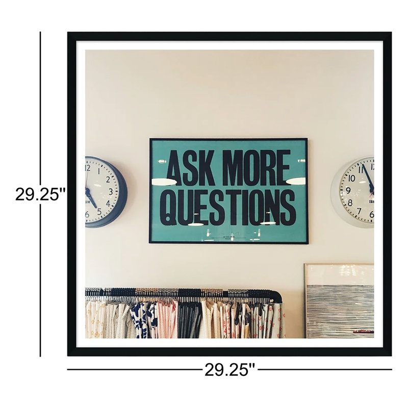 Ask Me More Questions Giclee Print