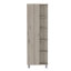 Armoire de salle de bain haute en lin Urano avec quatre tablettes extérieures ouvertes-1655933334