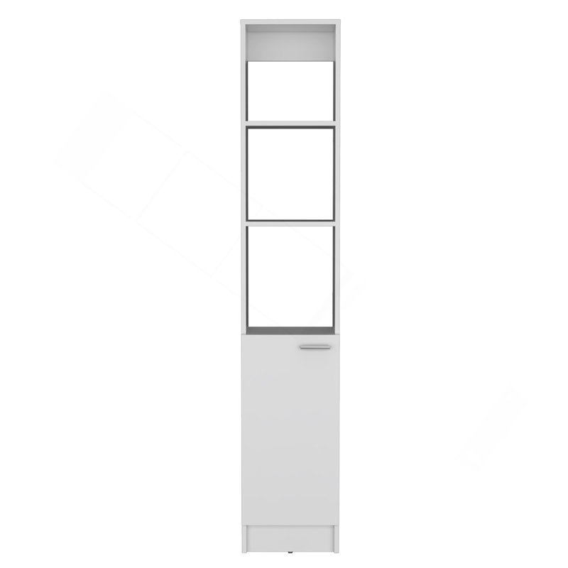 Armoire de rangement en lin avec une porte Parks, une grande armoire de salle de bain avec 6 tablettes, pour salle de bain, salon, cuisine