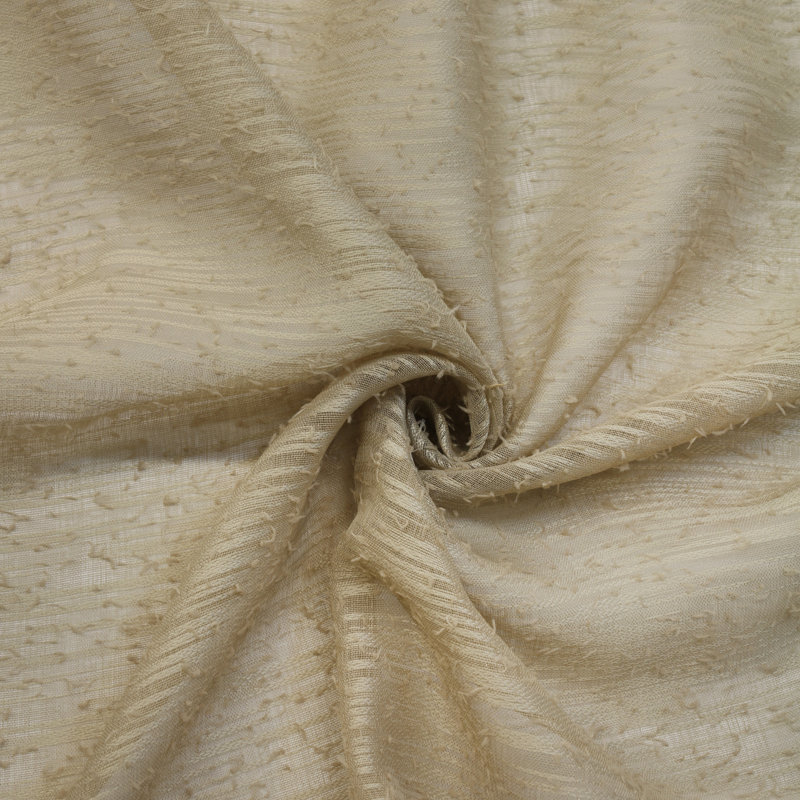 Panneau de rideau diaphane avec œillets Boucle, L 52 po x L 84 po