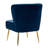 Euclid Velvet Accent Chair with Metal Legs-366564311