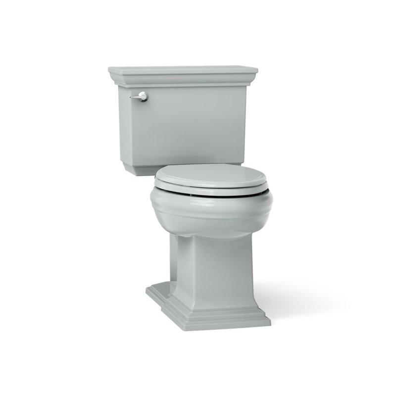 Toilette allongée deux pièces Memoir ™ 1,28 GPF (siège non inclus), Gris glacial