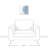 Blue Circle Line - Unframed Print on Canvas-46691484