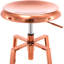 Ensemble de 2 tabourets pivotants avec structure en métal, tabourets de bar à hauteur de comptoir pour îlot de cuisine-108640305