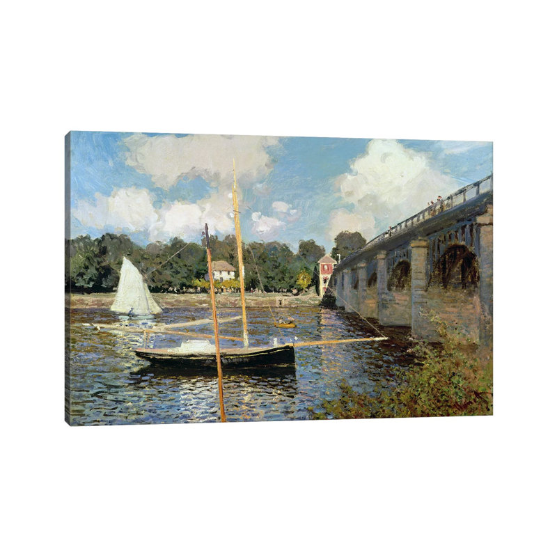 La seine à Argenteuil - Estampe numérique sur toile tendue avec châssis