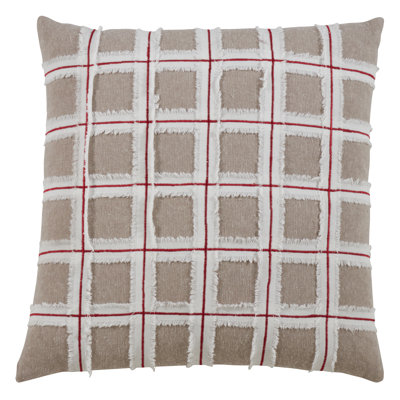 Coussin décoratif effilé Window Pane, housse seulement