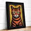Watchful Tabby Graphic Art - Framed Print-423616767-423616763