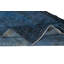 Tapis bleu 5,2 x 8,7 pi pour intérieurs contemporains, fabriqué à la main en Turquie