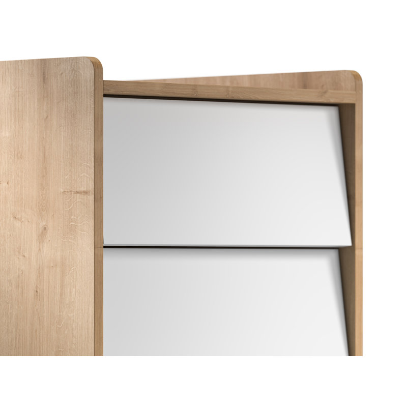 Antoine Kids 5 - Drawer Chest, Light Brown/White