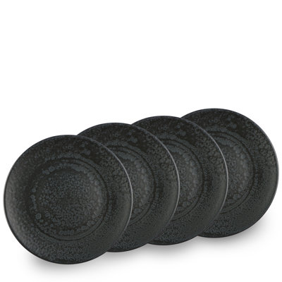 Hokku Designs Black Hammered Chrager Plate 13"