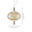 Riflesso Suspension 1 Crystal Transparent Matt Gold 3 L2210 Ul-938725524-938725527