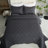 Microfiber Geometric Bedding Reversible Soft Quilt-1521934274-1523415980