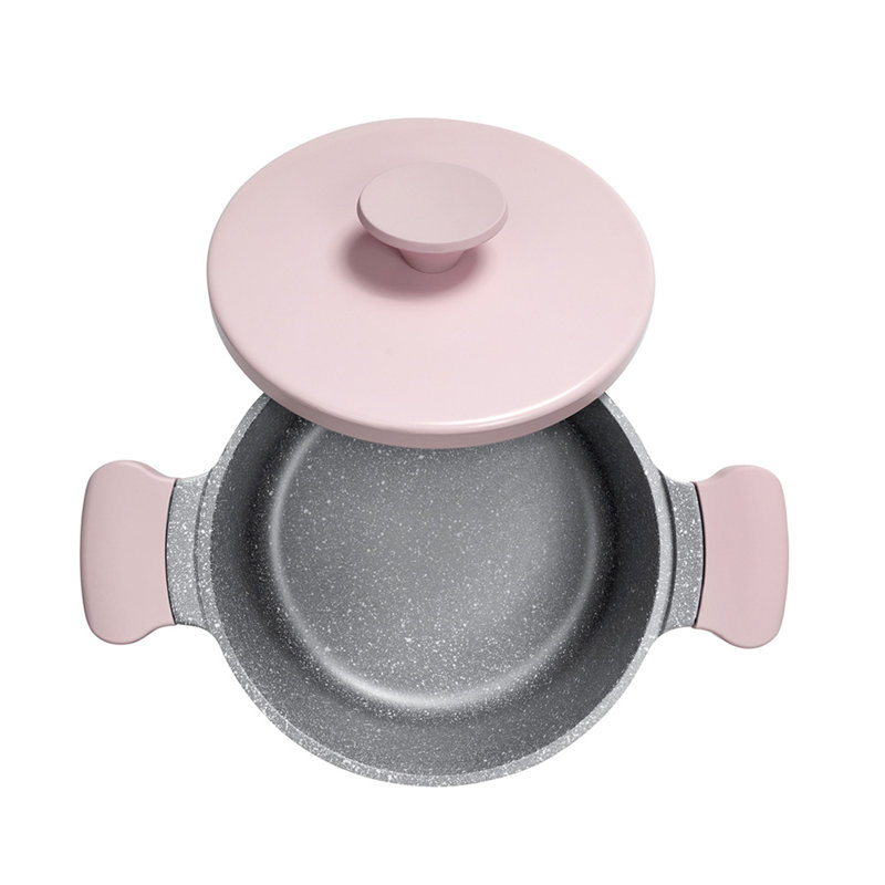 Randy Standard Pot with Lid, Pink