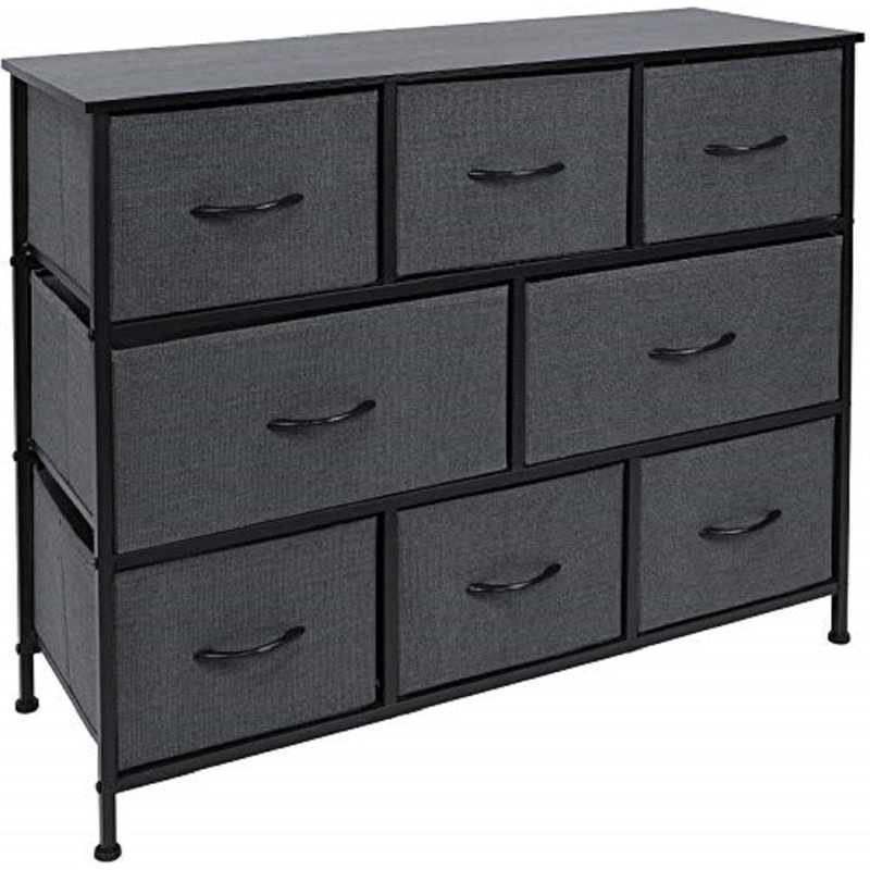 Commode 8 tiroirs - Noir