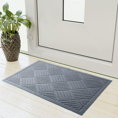 Boothby Non-Slip Geometric Doormat