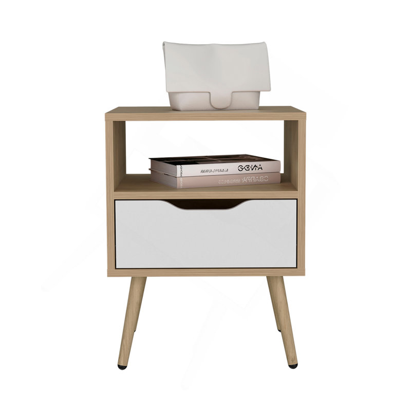 Table de chevet, 1 tiroir, 1 tablette