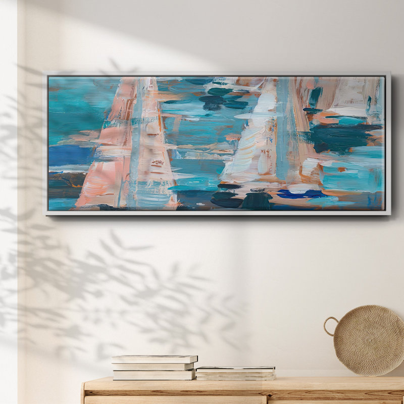 Pop Regatta I- Framed Canvas
