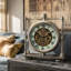 Horloge murale avec de vrais engrenages en mouvement