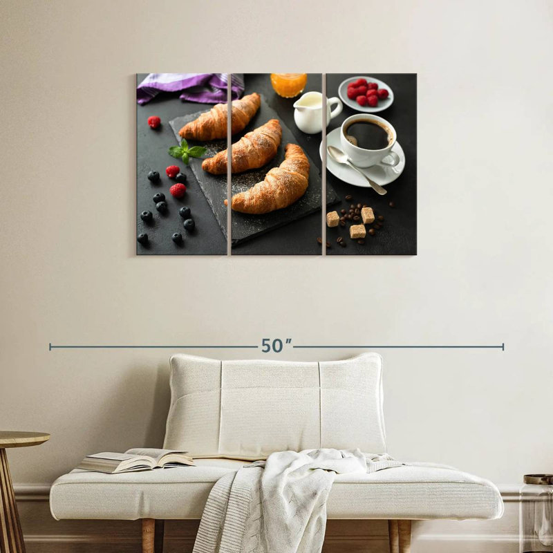 Yarlin Breakfast Croissants, 24" H x 38" W