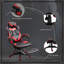 Inbox Zero Adjustable Ergonomic Faux Leather Swiveling PC & Racing Game Chair-1970483522