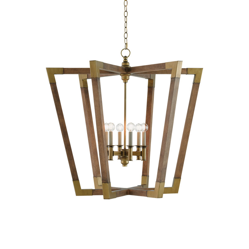 Lustre géométrique unique à 6 lumières Bastian