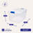 Homz Storage Organizing Container Bin with Latching Lids-71007990-71007993-97291500