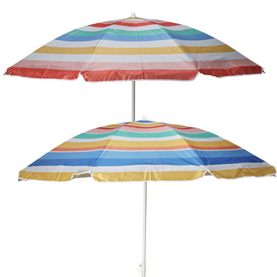 170cm Tilting Beach Garden Umbrella Parasol Sunshade 30+ UPF UV Protection Cover