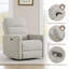 Mila Upholstered Rocking Swivel Power Recliner