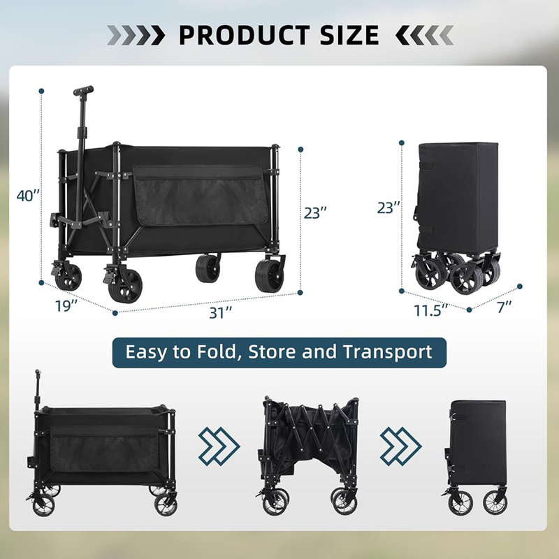 Chariots pliables pliables 150L et 360LBS ...