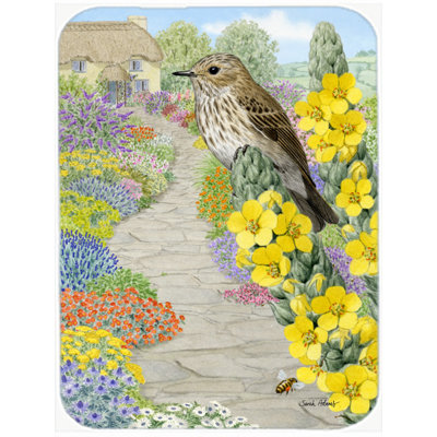 Caroline's Treasures Spotted Flycatcher Glass Cutting Board