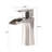 Brushed Nickel Single Handle Waterfall Faucet - Ideal For Bathroom Decor, Precise Flow, Lead , Rust, Solid Brass Safe To Use, Corrosion , Restroom-128956828