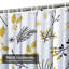 Gold Floral Branches Berries Christmas Shower Curtain with 12 Hooks-827729329