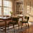 Upholstered Dining Chair with Metal Legs-148177368