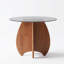 Petite table basse ronde en verre trempé