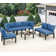 Ensemble de conversation modulaire avec coussins 7 pièces