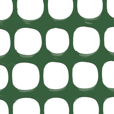 48'' H x 0.5'' W Green Polyethylene Plastic Fencing