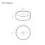 Lavabo vasque rond en béton 14,5 po Lisse-112453218