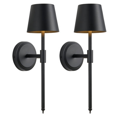 Set Of 2 Battery Operated Wall Sconce With Remote Control - Rgbw Colors, Dimmable, Timer Setting