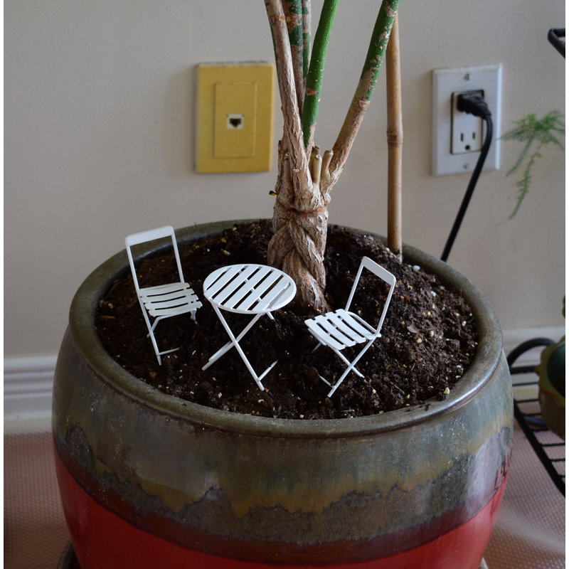 Ensemble de jardin fée 3 pièces, Blanc